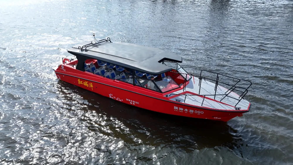 Barco de pasajeros de aluminio de 12,80 m